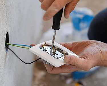 Home electrical socket repair,